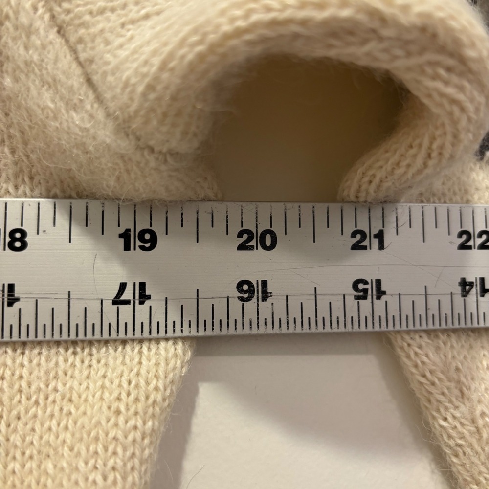 Intiwara Alpaca Womens L Full Zip Cardigan Sweater Hand Made Bolivia Fair Isle - Picture 6 of 7